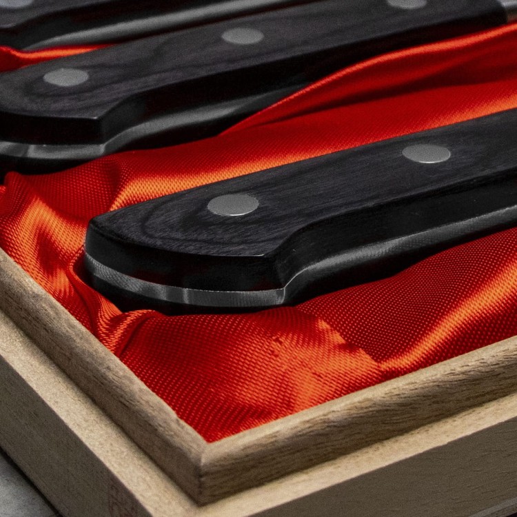 Satake Daichi Japoński Zestaw 3 Noży w Drewnianym Pudełku HG8556W