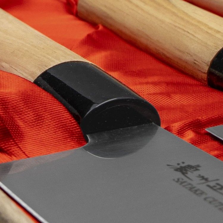 Satake Misaki Japoński Zestaw 3 Noży w Drewnianym Pudełku HG8775W