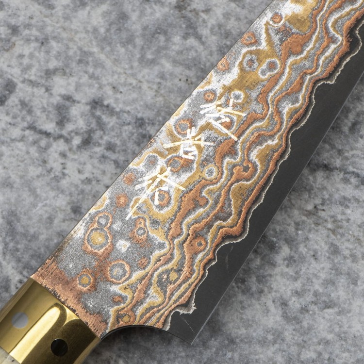 Takeshi Saji OBB Black VG-10 Color Japoński Nóż Do Obierania 9cm