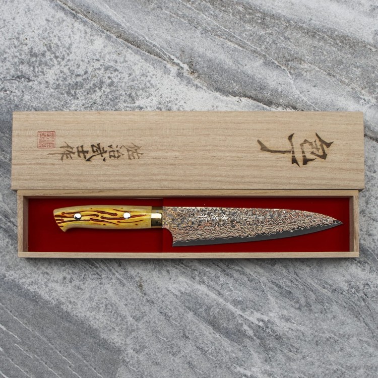 Takeshi Saji OBB Black VG-10 Color Japoński Nóż Szefa Kuchni 18cm