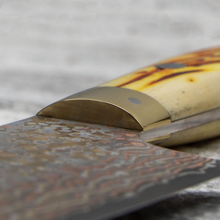Takeshi Saji OBB Black VG-10 Color Japoński Nóż Bunka 17cm