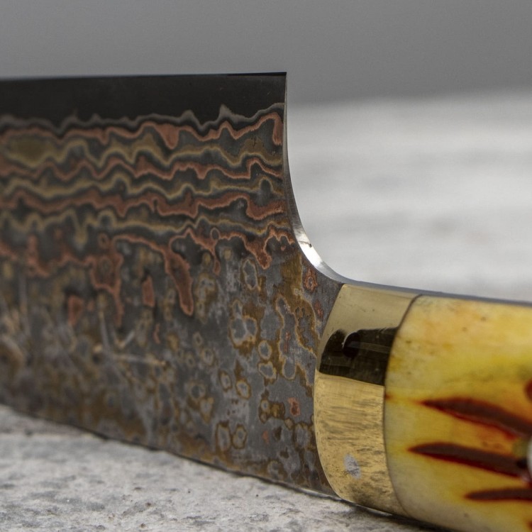 Takeshi Saji OBB Black VG-10 Color Japoński Nóż Szefa Kuchni 21cm