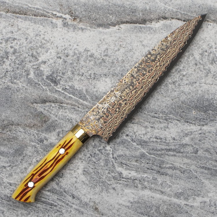 Takeshi Saji OBB Black VG-10 Color Japoński Nóż Szefa Kuchni 21cm