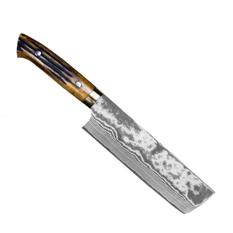 Takeshi Saji YBB Ręcznie Kuty VG-10 Japoński Nóż Nakiri 17cm