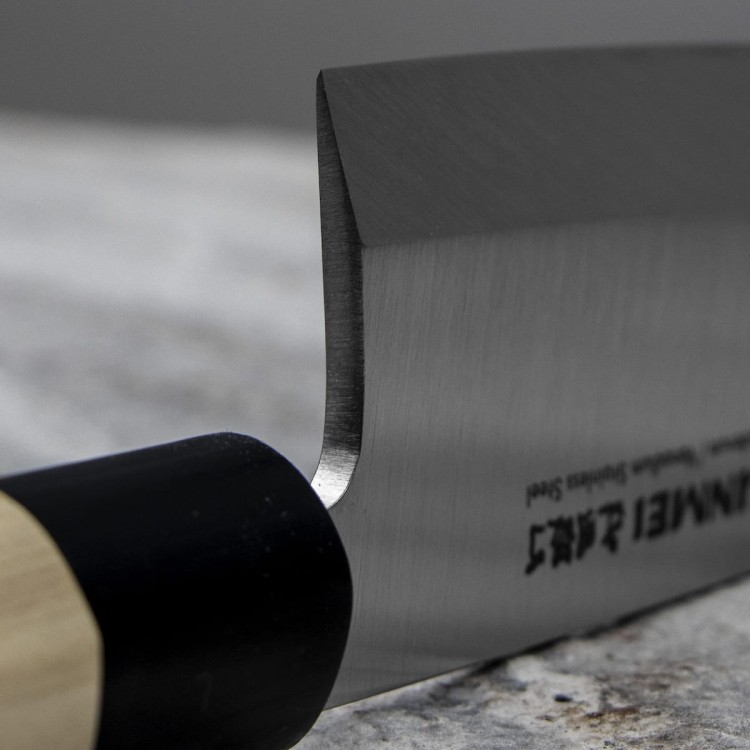 Bunmei Leworęczny Japoński Nóż Kuchenny Deba 16,5cm