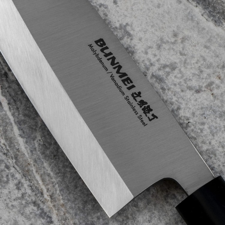 Bunmei Leworęczny Japoński Nóż Kuchenny Deba 16,5cm