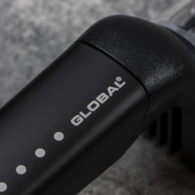 Global Japońska Ceramiczna Ostrzałka Wodna 3 Fazowa Do Ostrzenia Noży Czarno-Biała G-913/BW