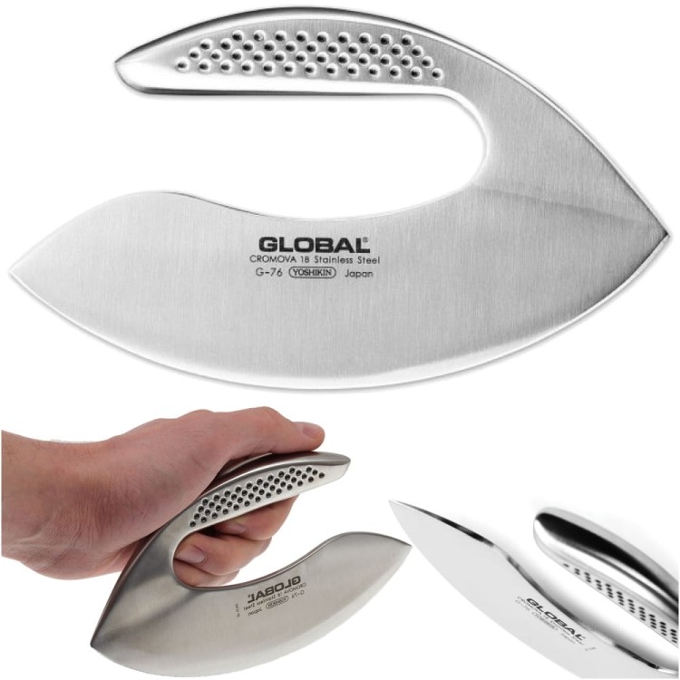 Global Japoński Siekacz Do Ziół Kuchenny Stal Nierdzewna 56-58HRC 11cm G-76