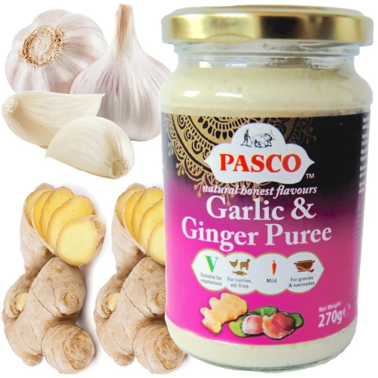 Pasta Mielony Czosnek i Imbir Puree Imbirowo-Czosnkowa 270g PASCO