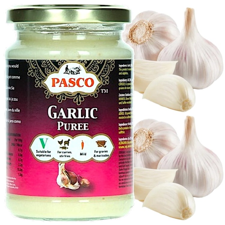 Pasta Czosnkowa Mielony Świeży Czosnek Puree Przetarty 270g PASCO