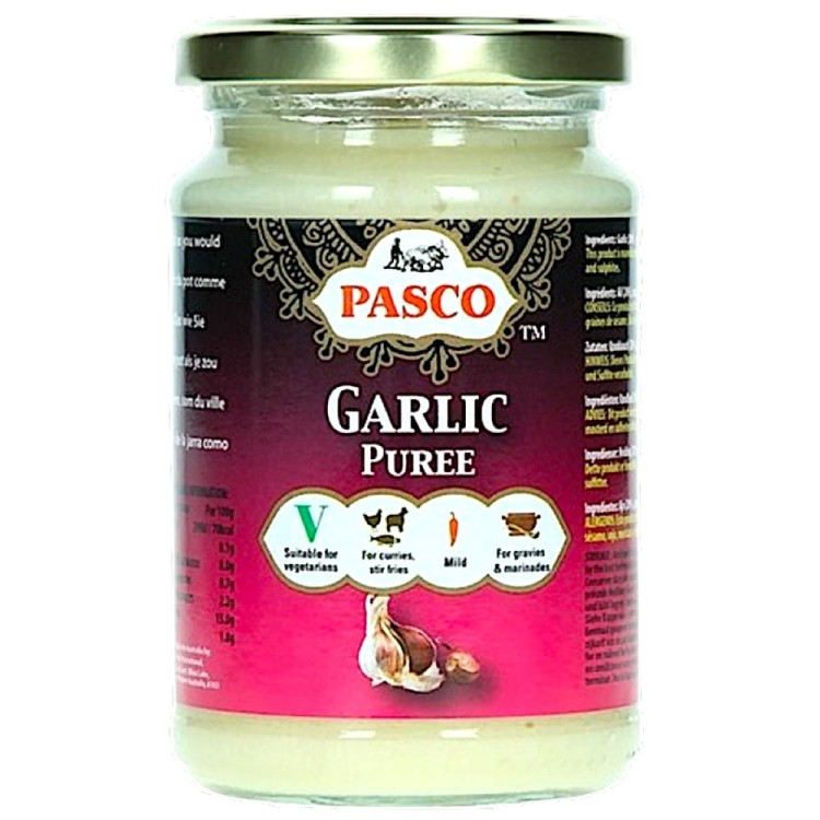 Pasta Czosnkowa Mielony Świeży Czosnek Puree Przetarty 270g PASCO