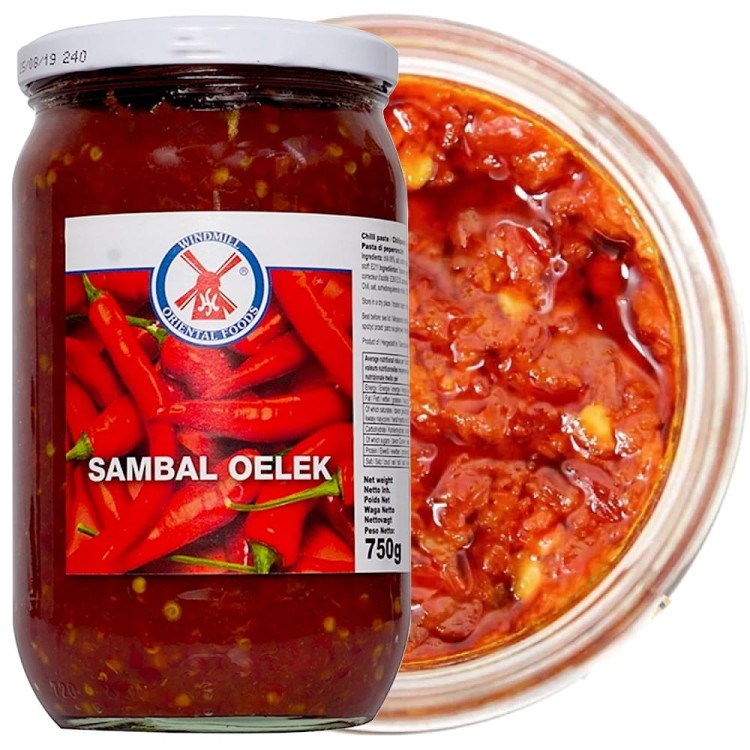 Sos Sambal Oelek Pasta Ostry Przecier z Chili Hot w Słoiku 750g WINDMILL