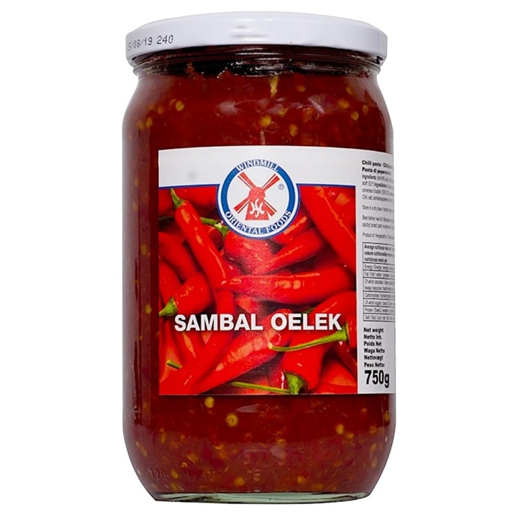 Sos Sambal Oelek Pasta Ostry Przecier z Chili Hot w Słoiku 750g WINDMILL