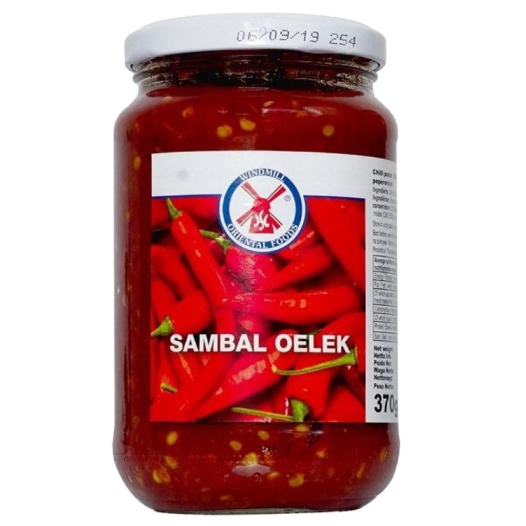 Sos Sambal Oelek Pasta Ostry Przecier z Chili Hot w Słoiku 370g WINDMILL