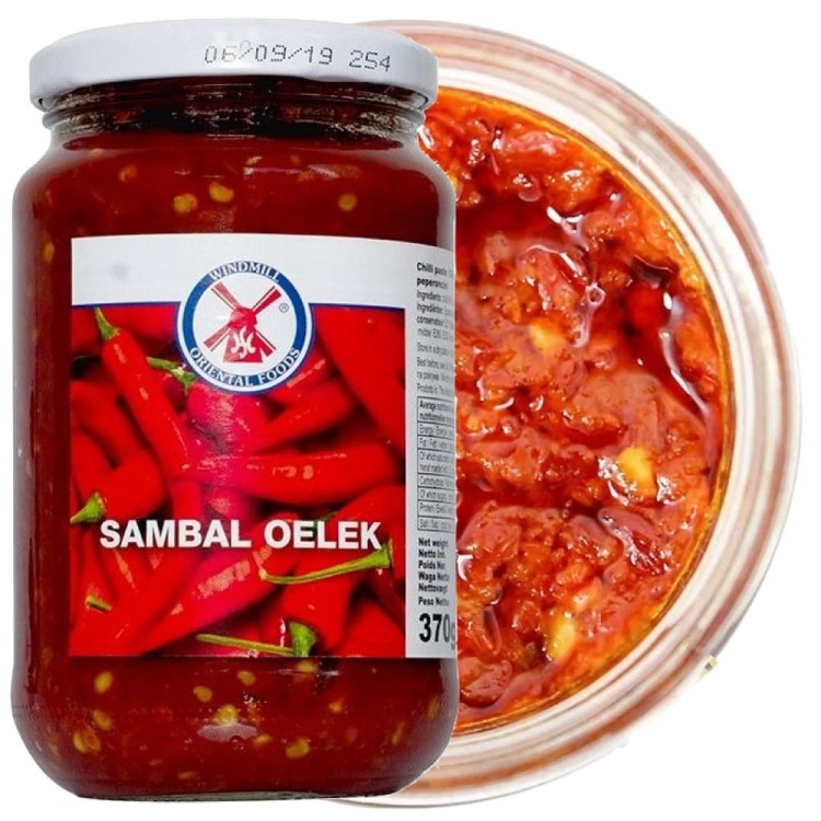 Sos Sambal Oelek Pasta Ostry Przecier z Chili Hot w Słoiku 370g WINDMILL