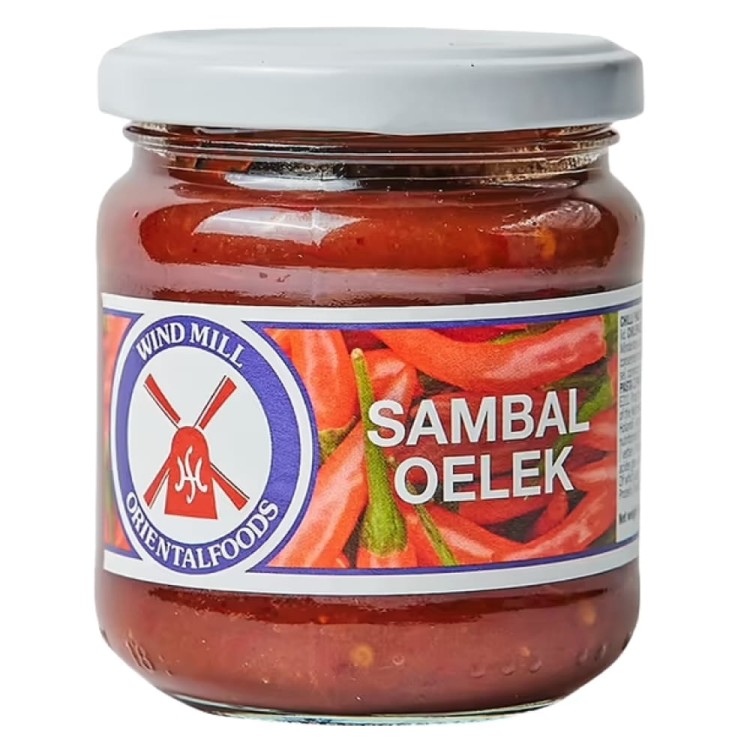 Sos Sambal Oelek Pasta Ostry Przecier Koncentrat z Chili w Słoiku 200g WINDMILL