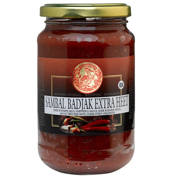 Sos Chili Gęsta Pasta Sambal Badjak EXTRA HOT Przecier z Papryczek 750g KONINGSVOGEL