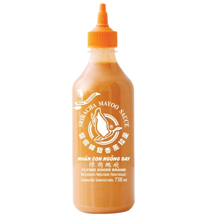 Sos Chili Sriracha SPICY MAYO Ostry Majonez Polewa Dodatek Do Sushi 730ml FLYING GOOSE BRAND