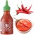 Tajski Ostry Gęsty i Aromatyczny Sos Chili Zielona Sriracha Dozownik 200ml FLYING GOOSE BRAND