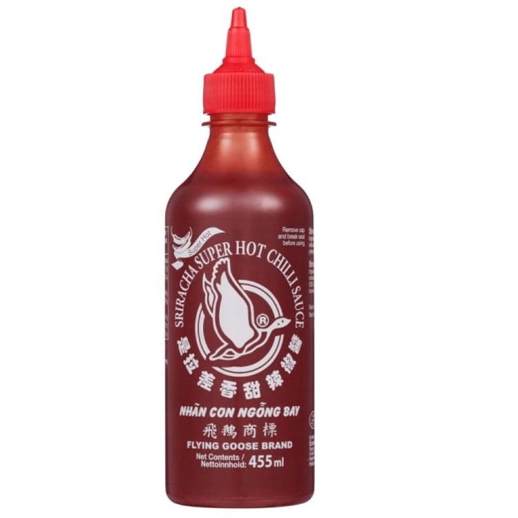 Tajski Sos Chili Sriracha Bardzo Ostry Hot 70% 455ml FLYING GOOSE BRAND