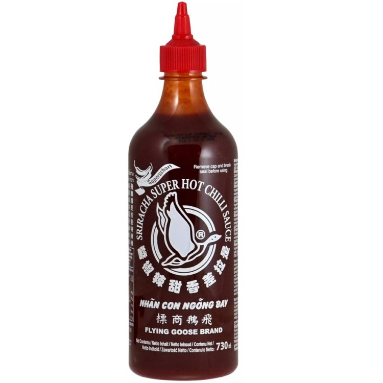 Sos Chilli Sriracha Bardzo Ostra Czerwona Nakrętka 730ml FLYING GOOSE BRAND