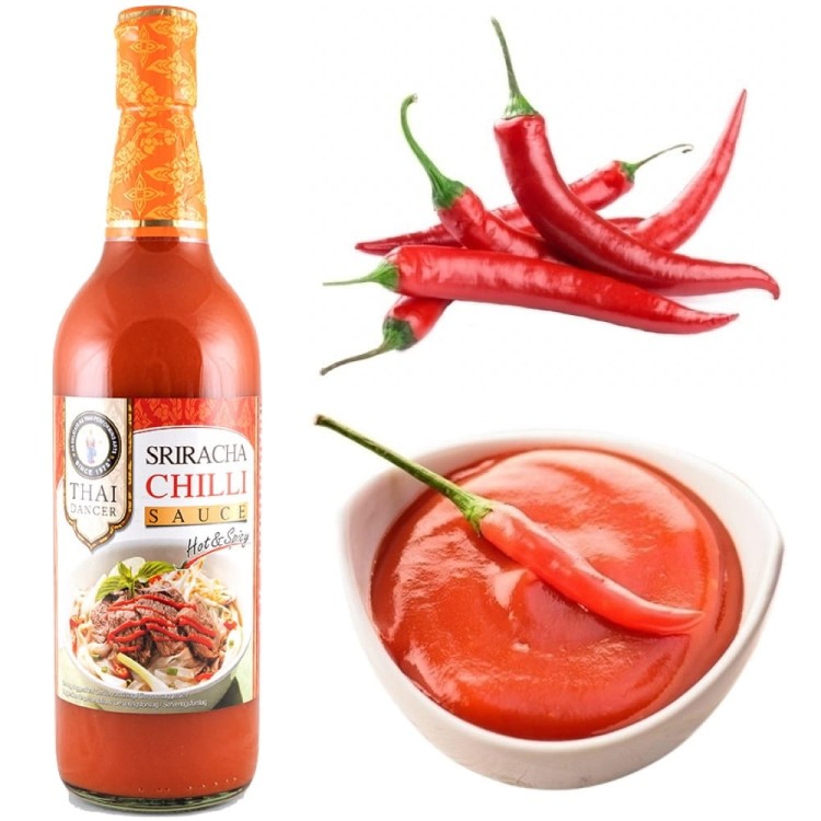 Tajski Ostry Sos z Papryczek Chili Spicy Sriracha Klasyczna Classic 730ml THAI DANCER