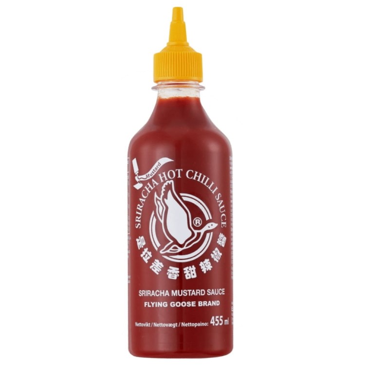 Tajski Sos Chili SRIRACHA z Dodatkiem Musztardy Musztarda Musztardowy 455ml FLYING GOOSE BRAND