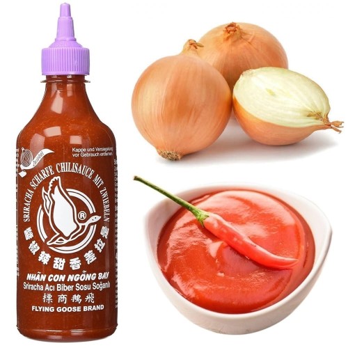 Sos Chilli Sriracha Ostry z Cebulą Smak Cebulowy 455ml FLYING GOOSE BRAND