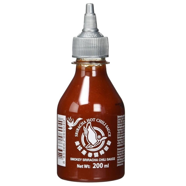 Tajski Ostry Sos Chilli Sriracha Smokey Dymny Hot 200ml FLYING GOOSE BRAND