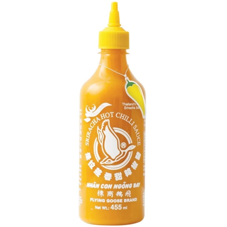 Tajski Ostry Sos Chili Sriracha z Żółtych Papryczek Chilli 455ml FLYING GOOSE BRAND