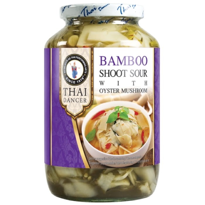 Pędy Bambusa Bamboo Slices z Grzybami Ostrygowymi w Słoiku 680g THAI DANCER