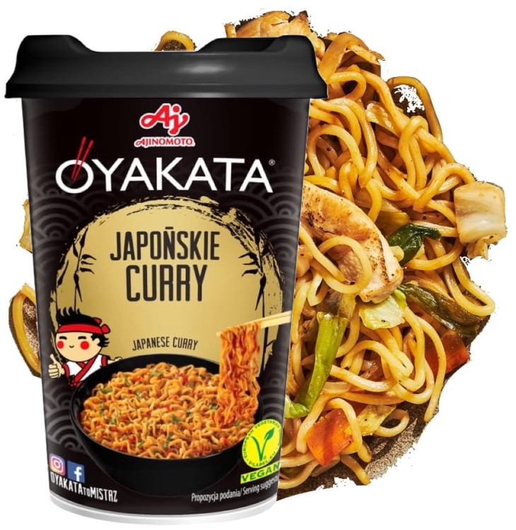 Azjatycka Zupka Błyskawiczna Makaron Instant Japońskie Curry Kubek Cup 90g OYAKATA