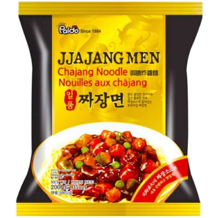 Koreańska Zupka Błyskawiczna Makaron Instant Ramen Jjajang Men Chajang Noodles 200g PALDO