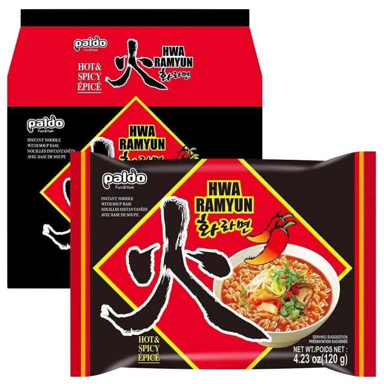 WIELOPAK Koreańska Zupka Błyskawiczna Makaron Instant Ramen Hwa Ramyun 5x120g PALDO