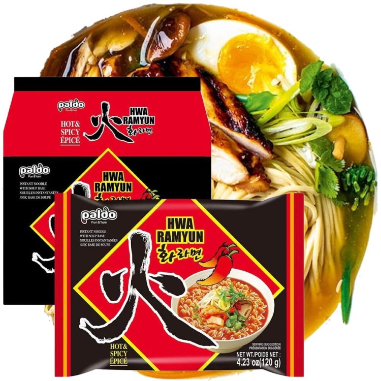 WIELOPAK Koreańska Zupka Błyskawiczna Makaron Instant Ramen Hwa Ramyun 5x120g PALDO