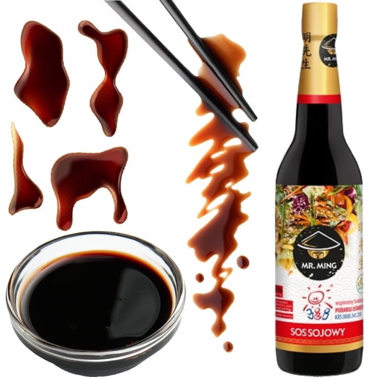 Chiński Sos Sojowy Jasny 41% Light Soy Sauce 625ml Bezglutenowy MR. MING