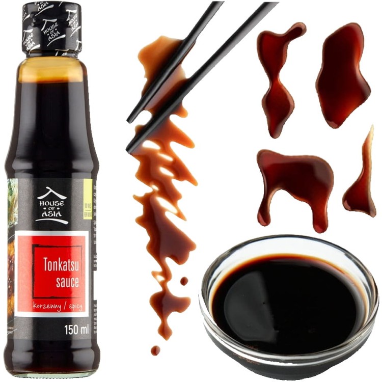 Korzenny Pikantny Sos Sojowy Tonkatsu Vegan 150ml HOUSE OF ASIA