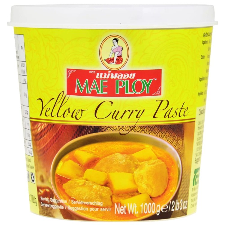 Tajska Ostra Żółta Pasta Curry Mieszanka Przypraw Duże Opakowanie 1000g MAE PLOY