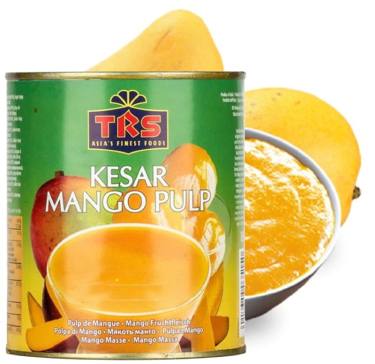 Kesar Owoce Mango Pulpa Przecier Do Deserów Puree o Smaku Mango 850g TRS
