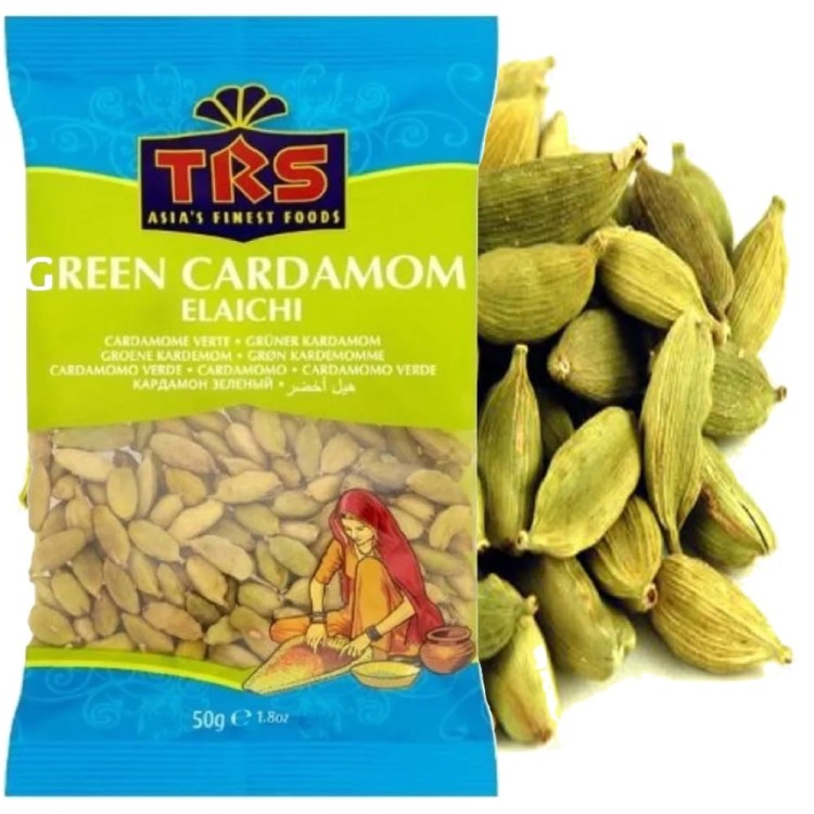 Indyjska Aromatyczna Przyprawa Kardamon Zielony Nasiona Kardamonu 50g TRS