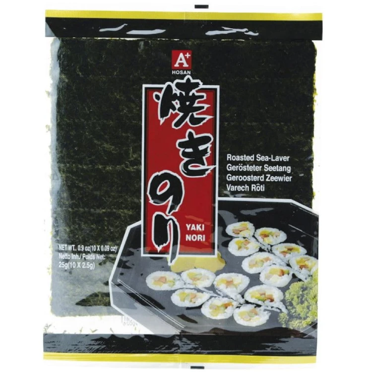 Suszone Wodorosty Glony Algi Morskie Yaki Nori Do Sushi Jakości A+ 10 Sztuk HOSAN