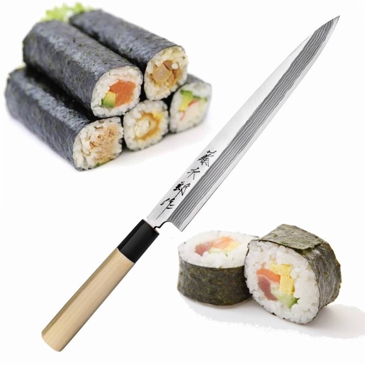 Tojiro Aogami Damascus Japoński Nóż Yanagi-Sashimi Do Sushi 24cm