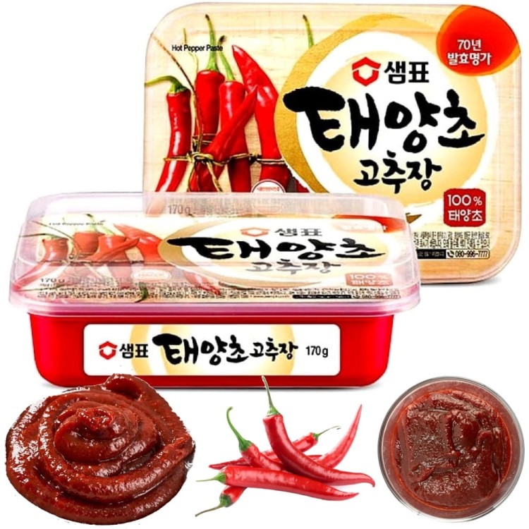 Koreańska Ostra Gęsta Pasta Chili Gochujang Korean Paste VEGAN 170g SEMPIO
