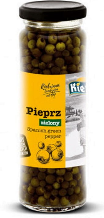 Marynowany Zielony Pieprz Ziarnisty w Zalewie Hiszpański 110g KIER