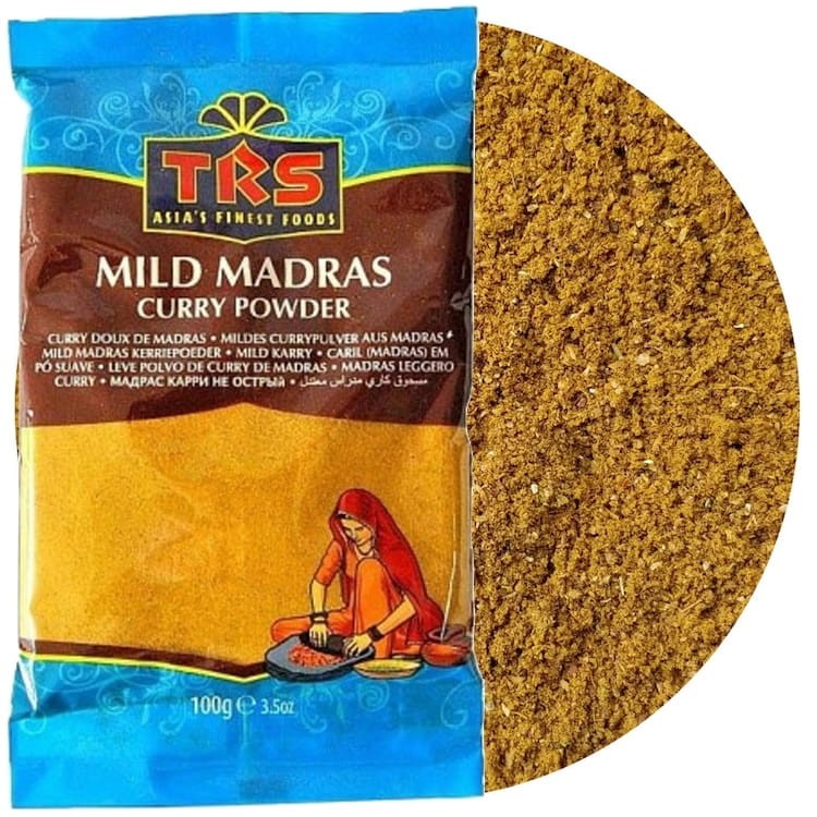 Indyjska Aromatyczna Przyprawa Curry Madras MILD Łagodna w Proszku 100g TRS
