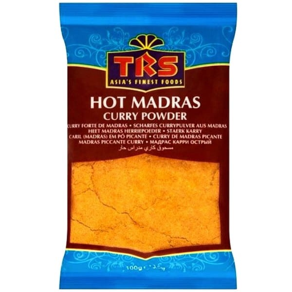 Indyjska Aromatyczna Przyprawa Curry HOT Madras Ostra w Proszku 100g TRS
