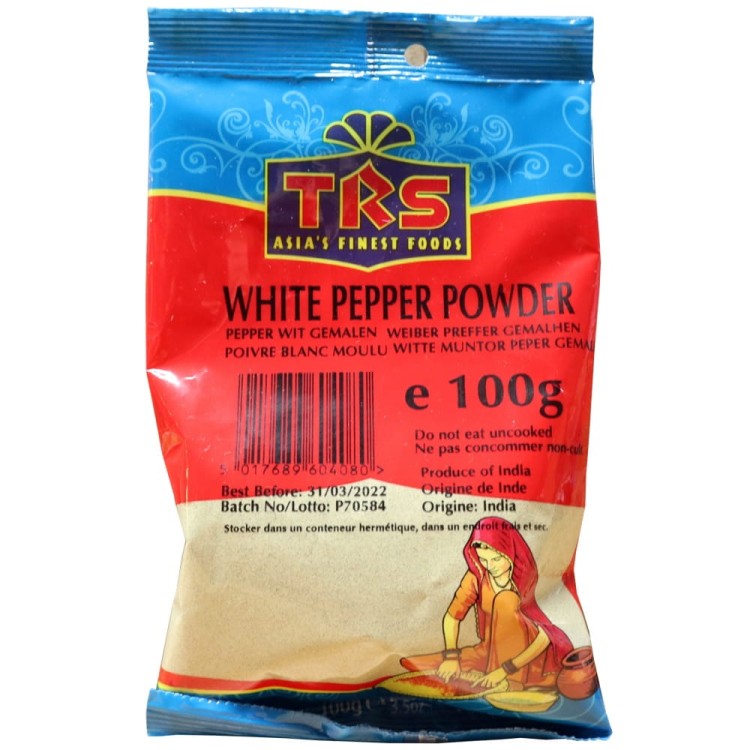 Indyjska  Aromatyczna Przyprawa Biały Pieprz Mielony w Proszku 100g TRS