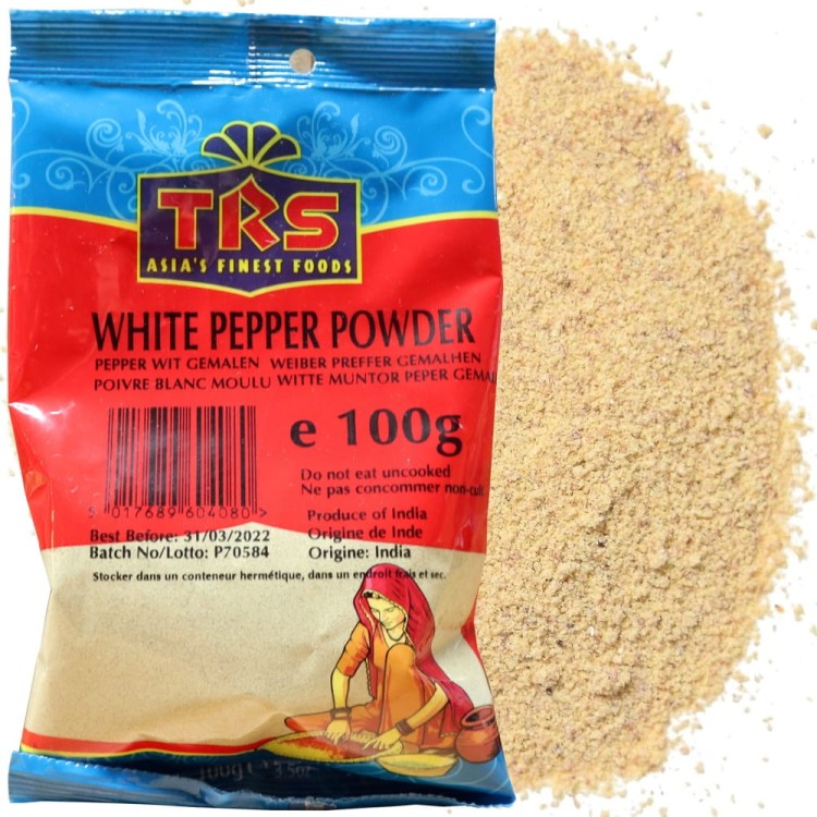 Indyjska  Aromatyczna Przyprawa Biały Pieprz Mielony w Proszku 100g TRS