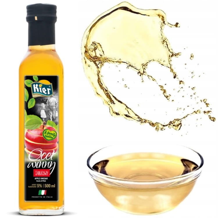 Włoski Zdrowy Ocet Jabłkowy z Jabłek Na Trawienie Do Sałatek 500ml KIER