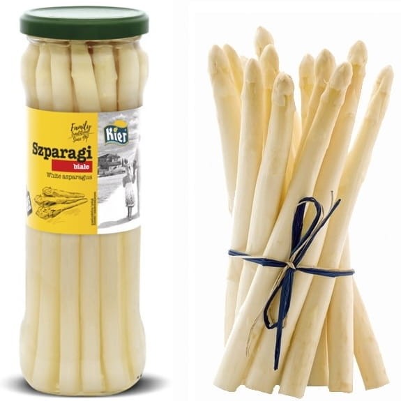 Szparagi Białe Premium w Zalewie w Słoiku Premium White Asparagus 330g KIER